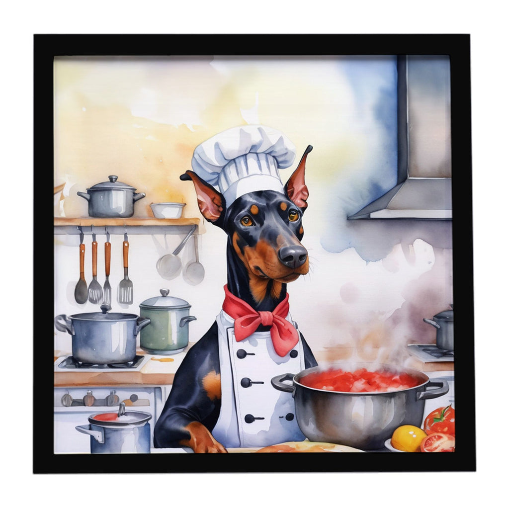 The Chef Framed Metal Print – Modern Home Decor