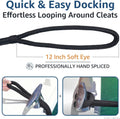 Dock Lines for Boat Mooring and Docking with a Loop End