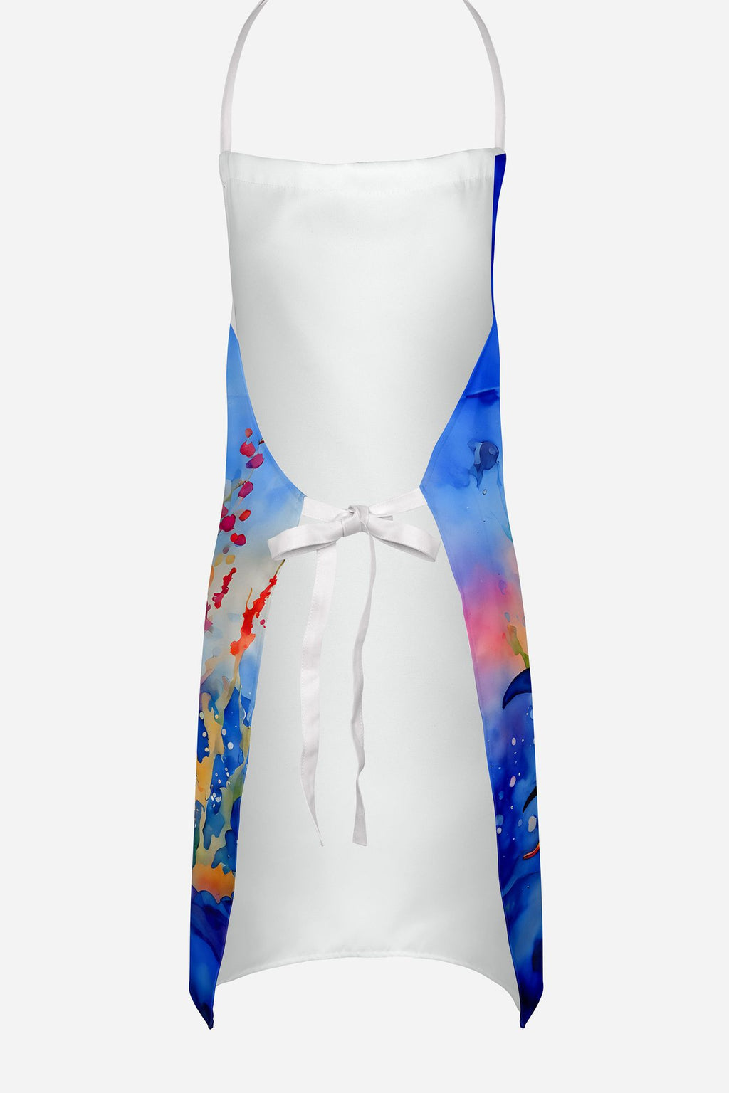 Dolphin Artwork Bib Apron for Kitchen and Creative Tasks
