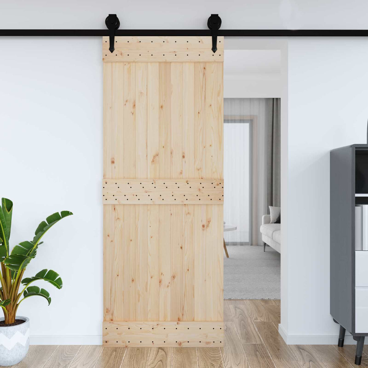 NARVIK Natural Door with Clean Modern Lines