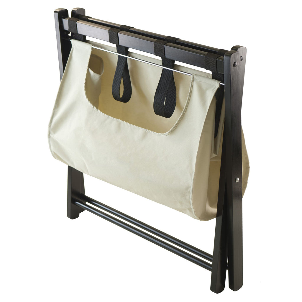Dora Guest Room Luggage Rack with Removable Basket