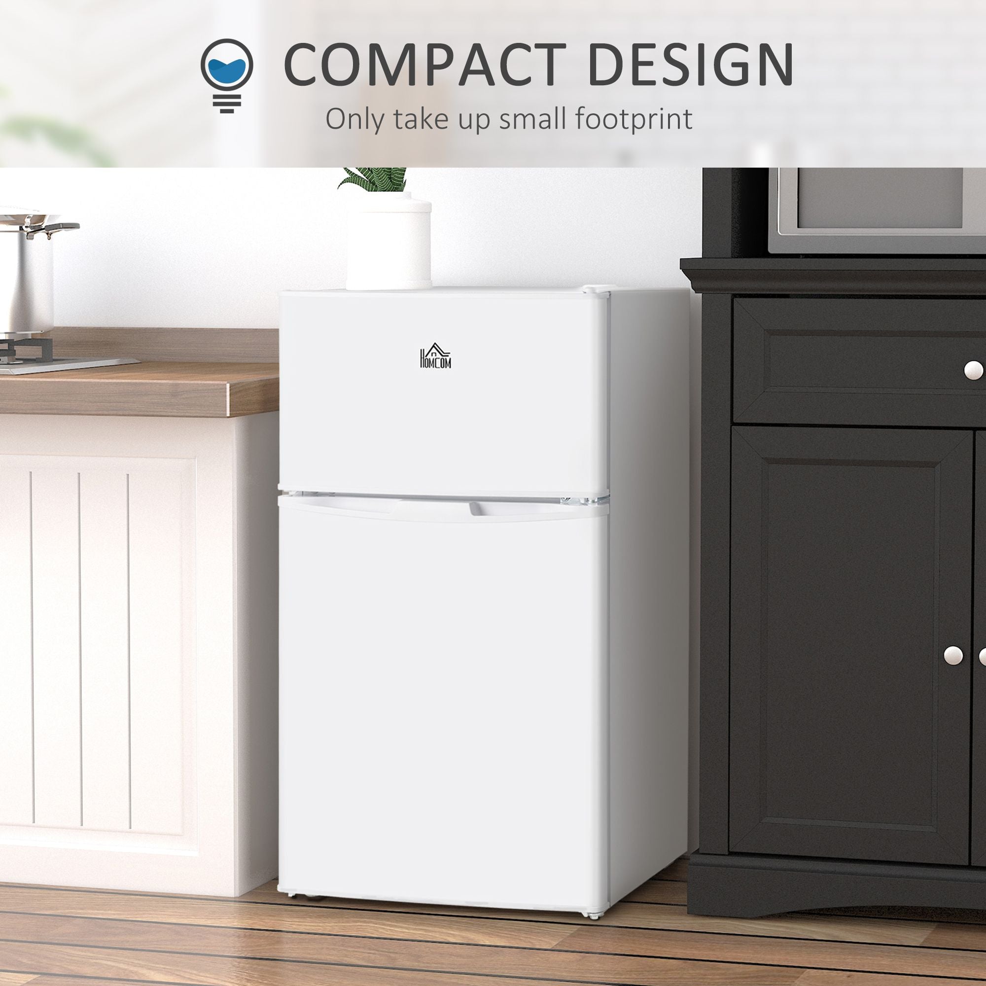 TidyCabinet 3.2 Cu. Mini Fridge with Freezer – Compact Refrigerator for Bedroom or Dorm