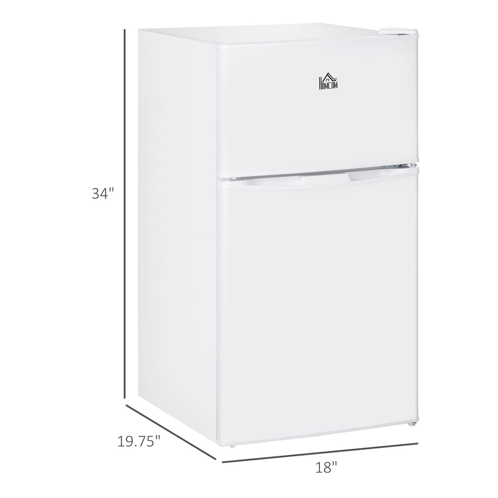 TidyCabinet 3.2 Cu. Mini Fridge with Freezer – Compact Refrigerator for Bedroom or Dorm