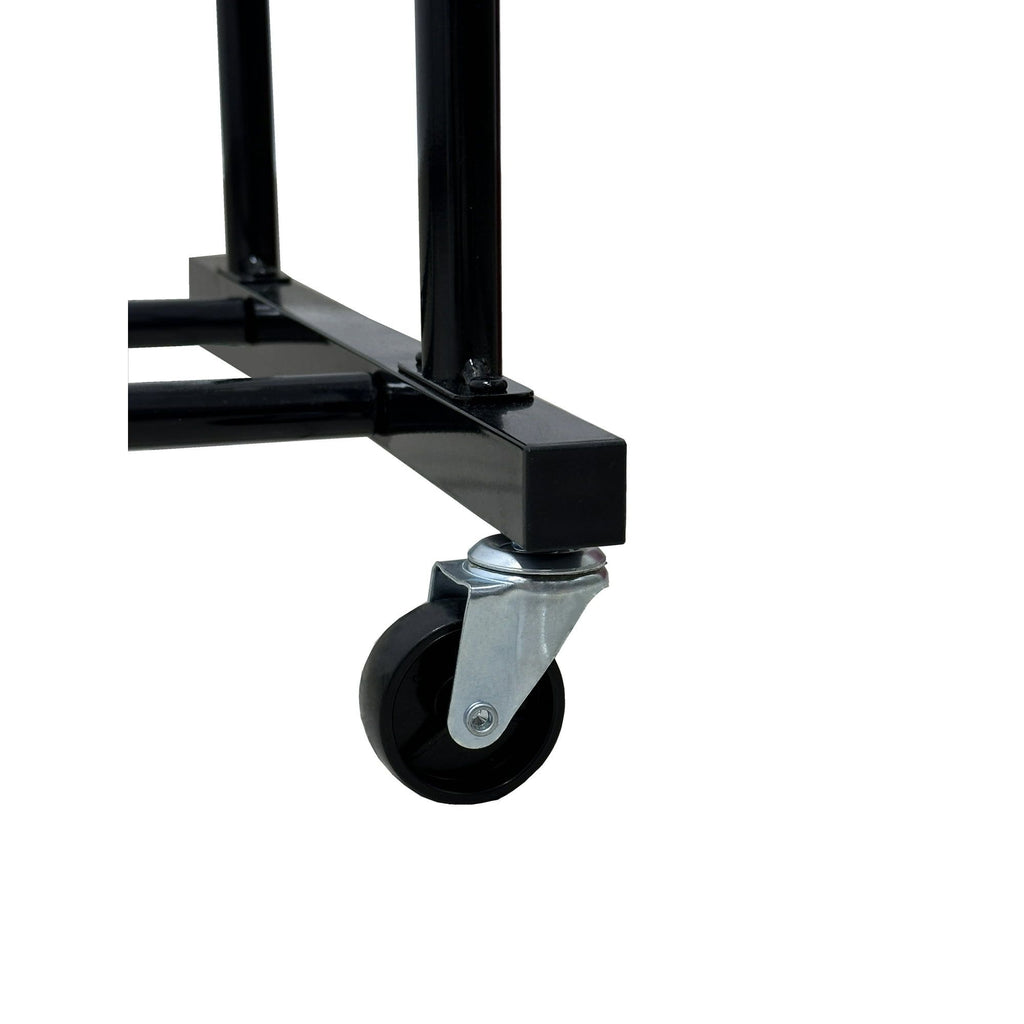 Double Garment Clothes Rack with Dual Rods, Rich Black