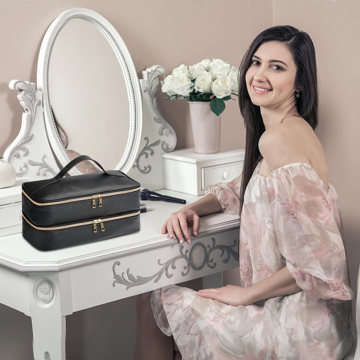 Double-Layer Hair Styling Tool Organizer