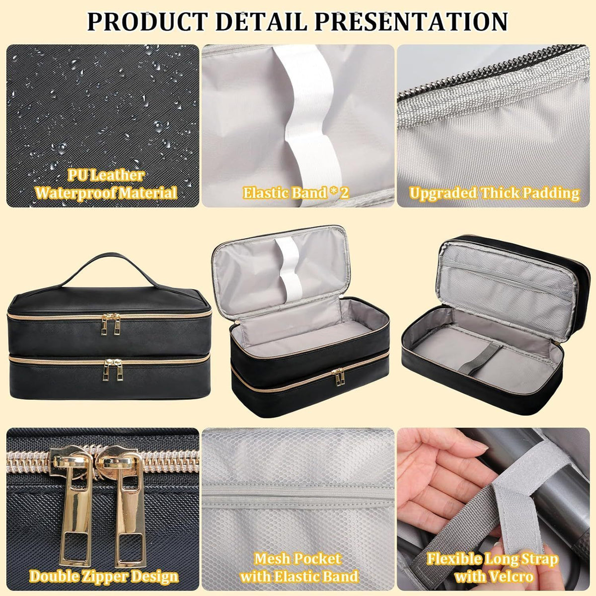 Double-Layer Hair Styling Tool Organizer