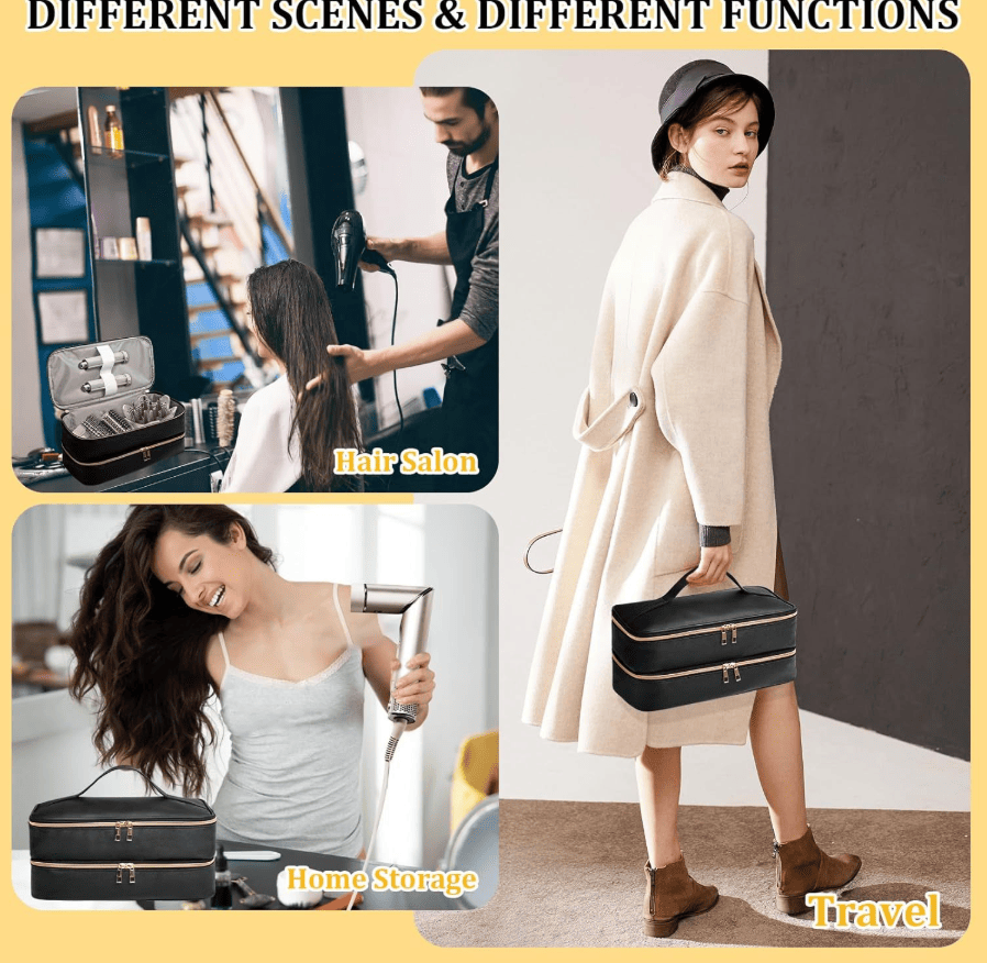 Double-Layer Hair Styling Tool Organizer