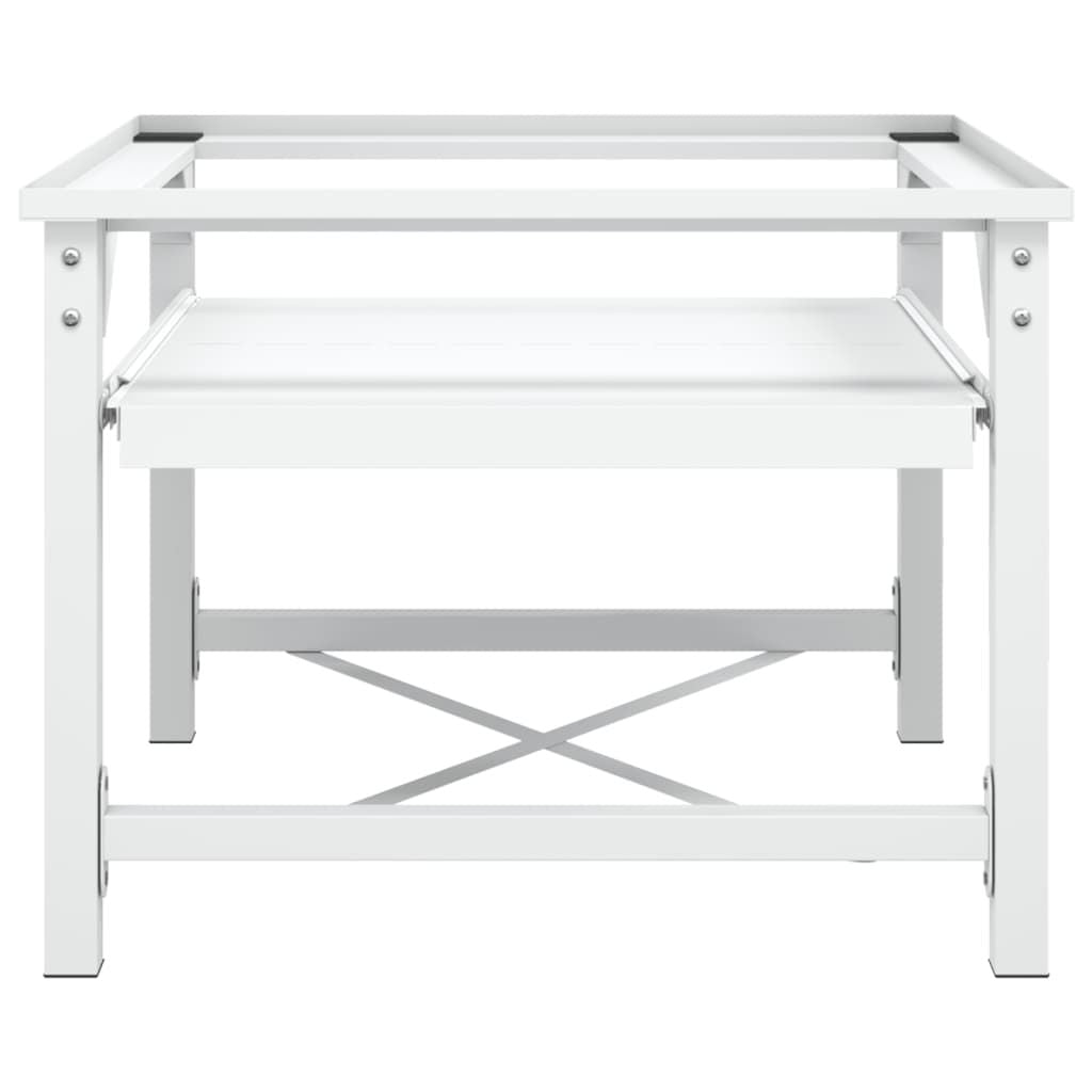 Raise Your Washing Machine to a Comfortable Height with Storage Shelf