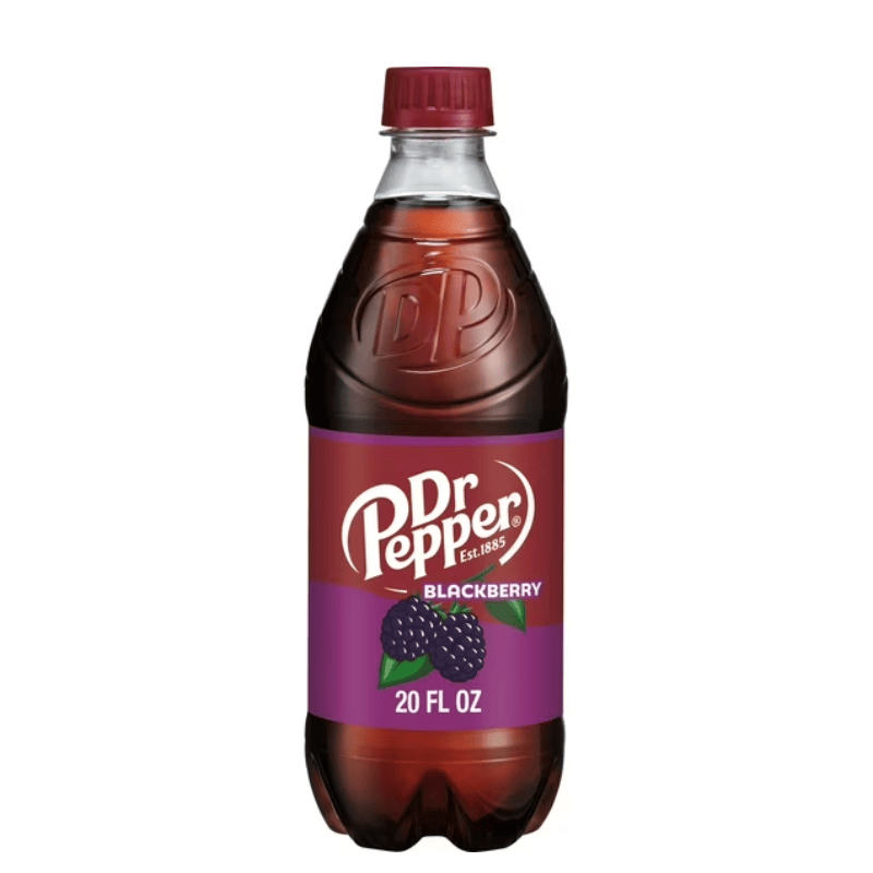 Bold Blackberry Twist on Classic Dr Pepper Soda