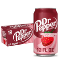 Dr Pepper Strawberries and Cream Soda Pop, 12-Pack Cans