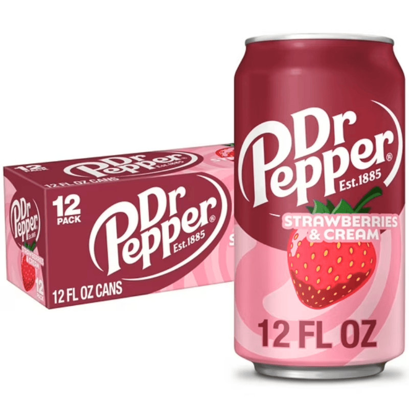 Dr Pepper Strawberries and Cream Soda