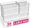26-Pack Clear Drawer Organizers in 5 Sizes for Kitchen, Bathroom, and Office