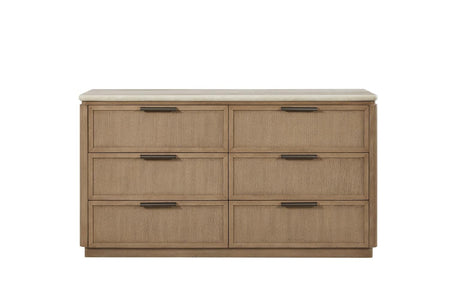 Toffee Dresser with Woven Rope Drawer Fronts