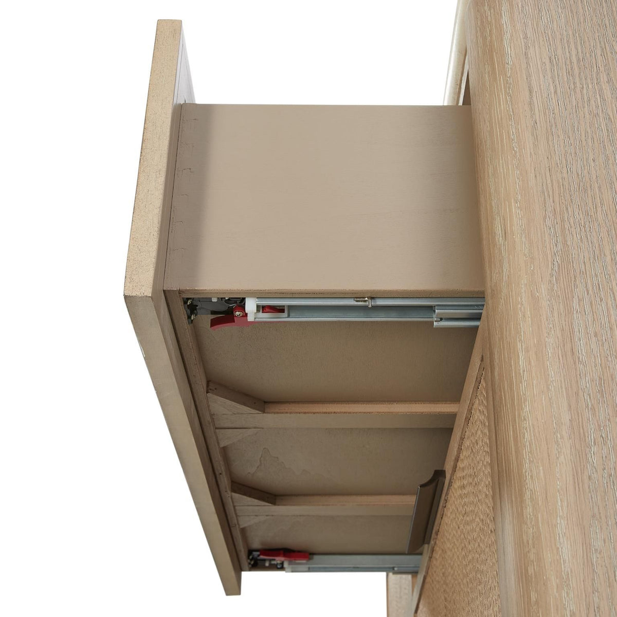 Toffee Dresser with Woven Rope Drawer Fronts