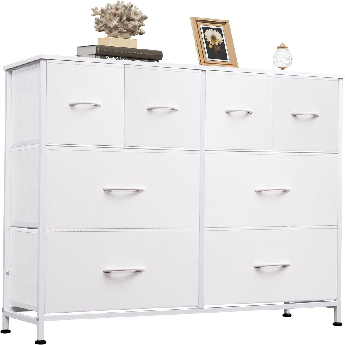 Eight-Drawer Dresser with Versatile Display Top