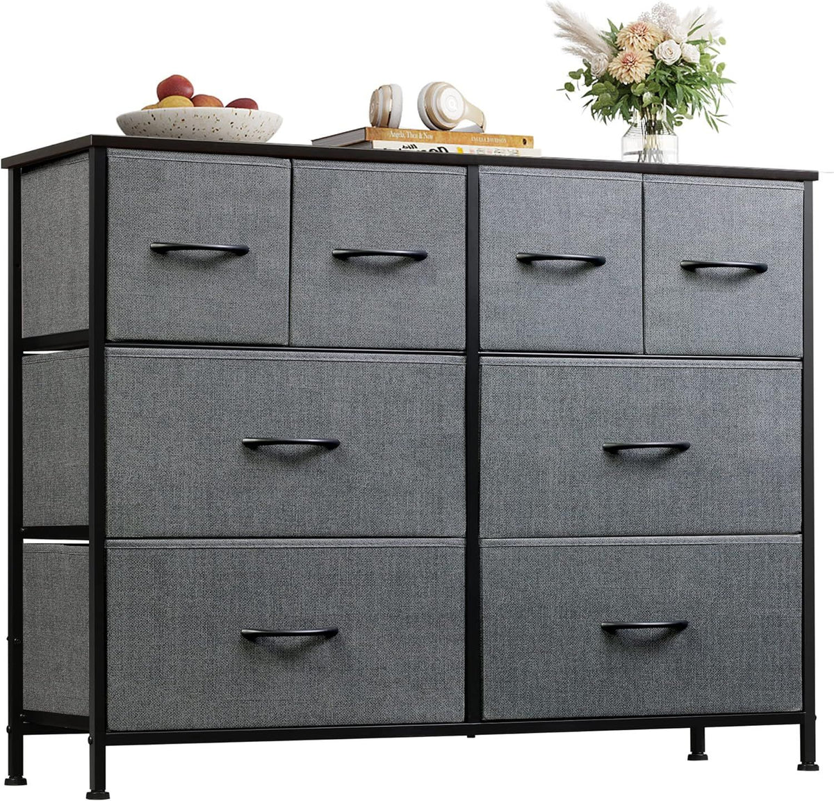 Eight-Drawer Dresser with Versatile Display Top