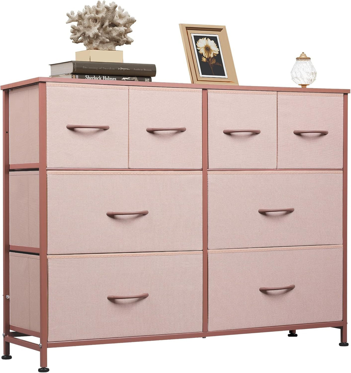 Eight-Drawer Dresser with Versatile Display Top