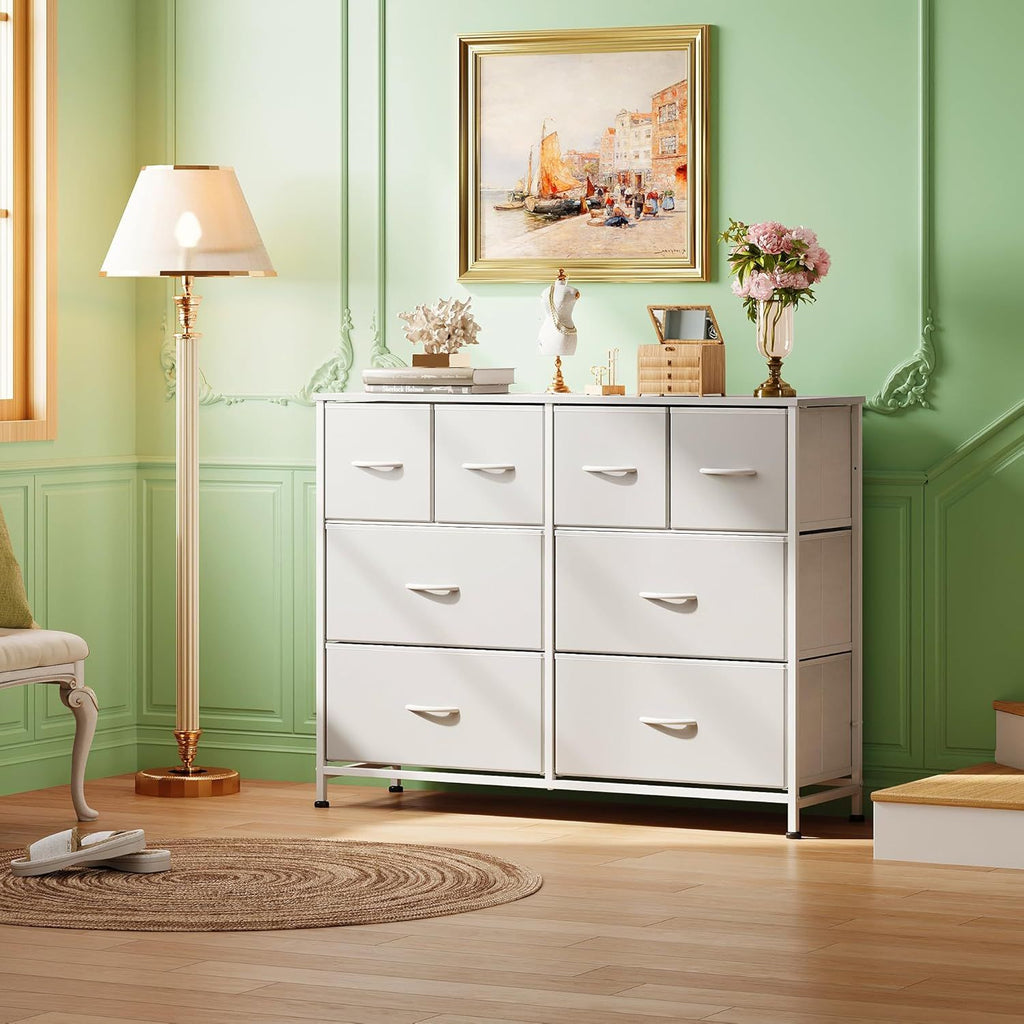 Eight-Drawer Dresser with Versatile Display Top