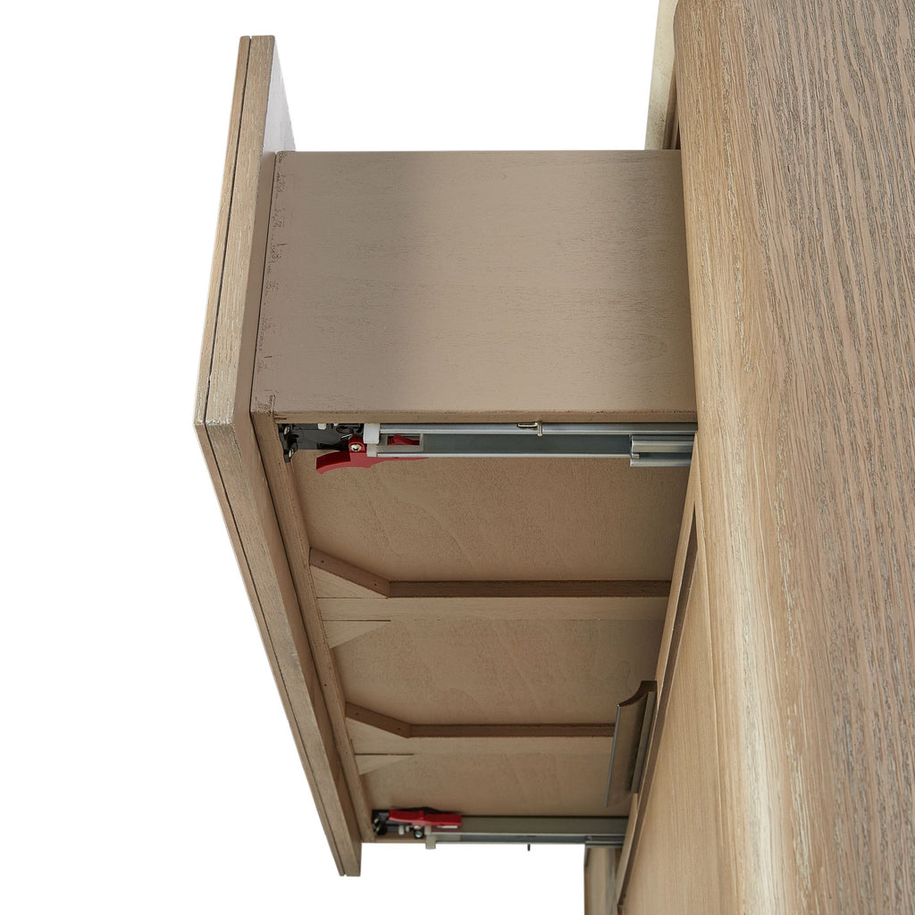 Toffee Six-Drawer Dresser with Soft-Close Storage