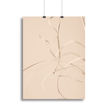 Dried Grass Beige 02 Canvas Print or Poster