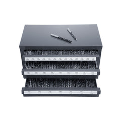 Three-Drawer Drill Bit Organizer Cabinet – Steel, Stackable, 29 Compartments