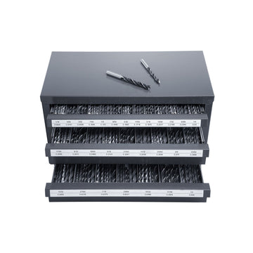 Three-Drawer Drill Bit Organizer Cabinet – Steel, Stackable, 29 Compartments