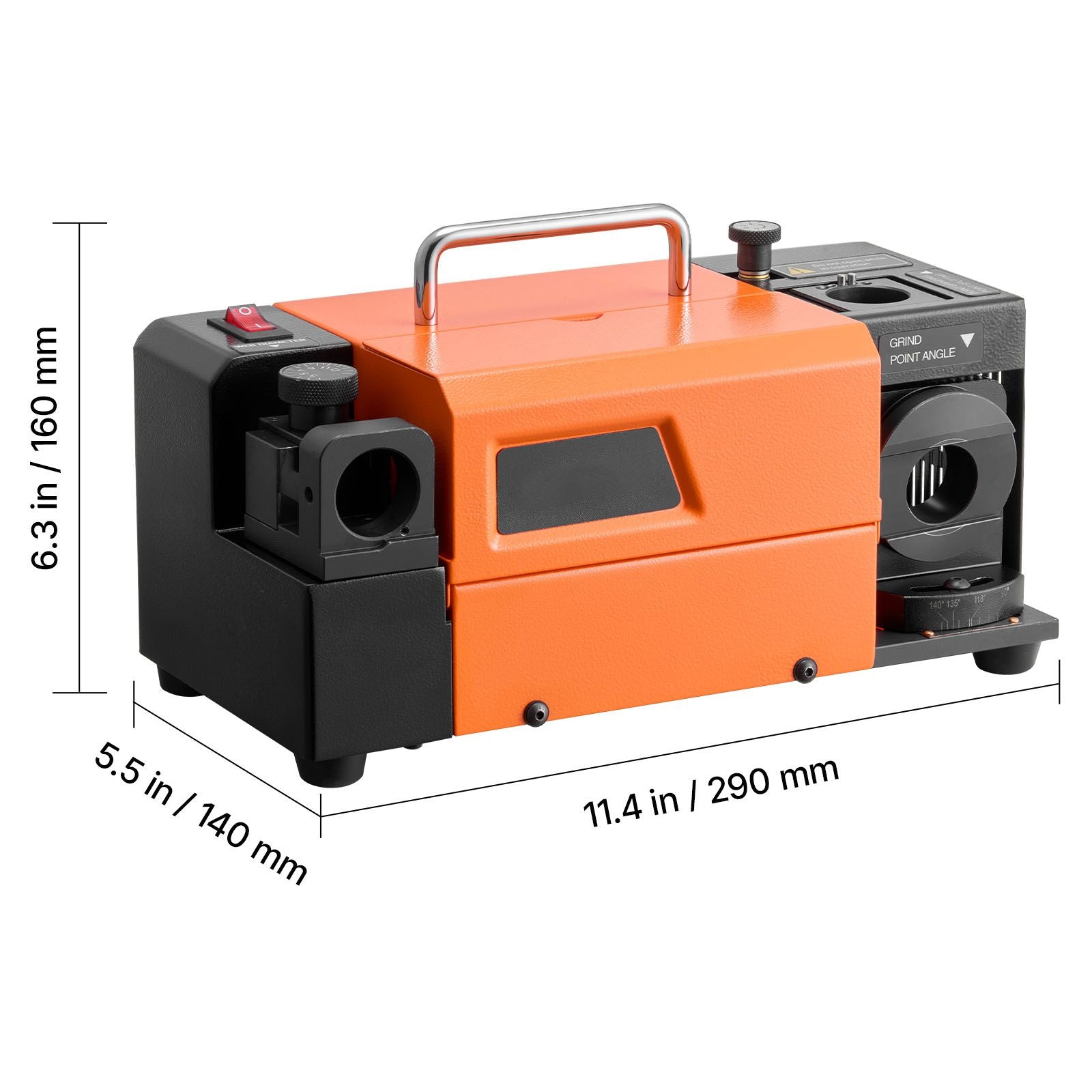 MR-13B+ Drill Bit Sharpener with Adjustable Point and Relief Angles