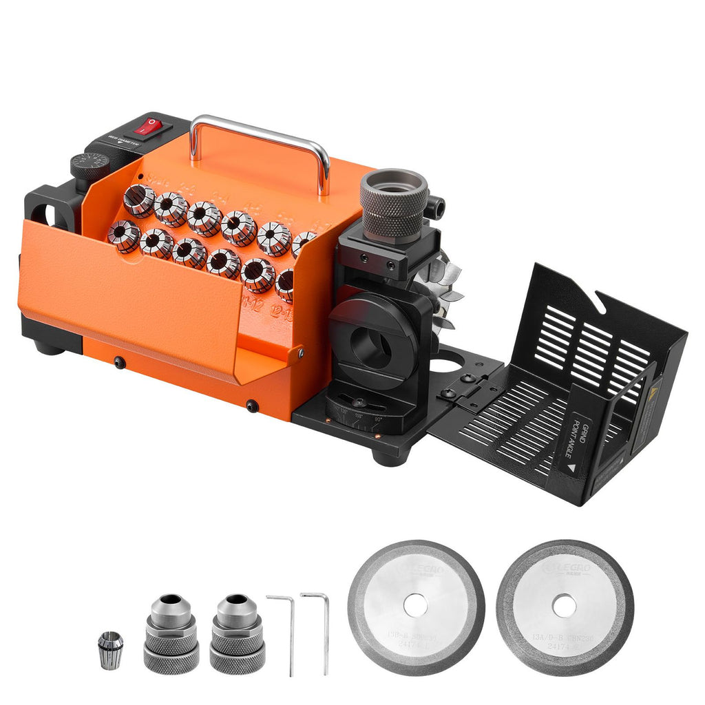 MR-13B+ Drill Bit Sharpener with Adjustable Point and Relief Angles