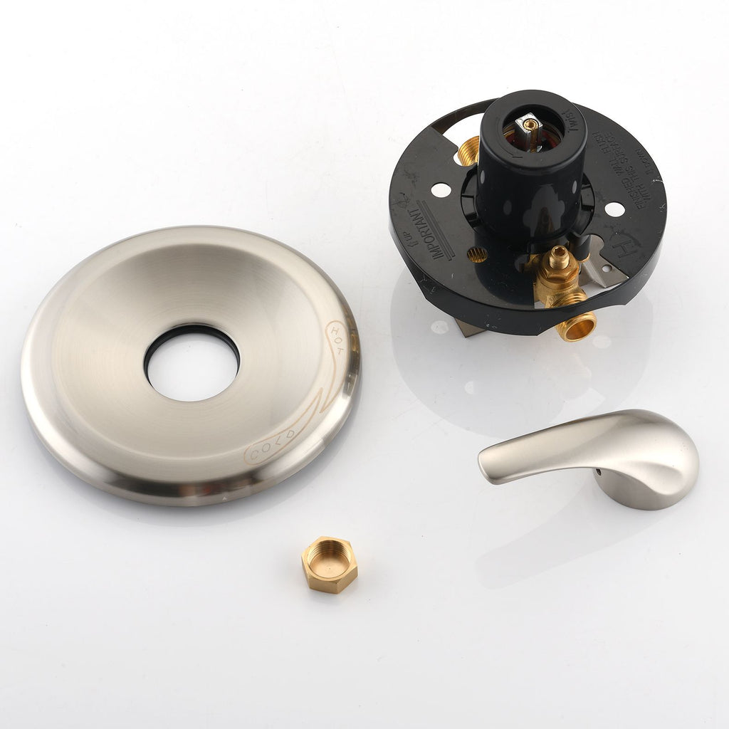 Drill-Free Dual Shower System with Slide Bar