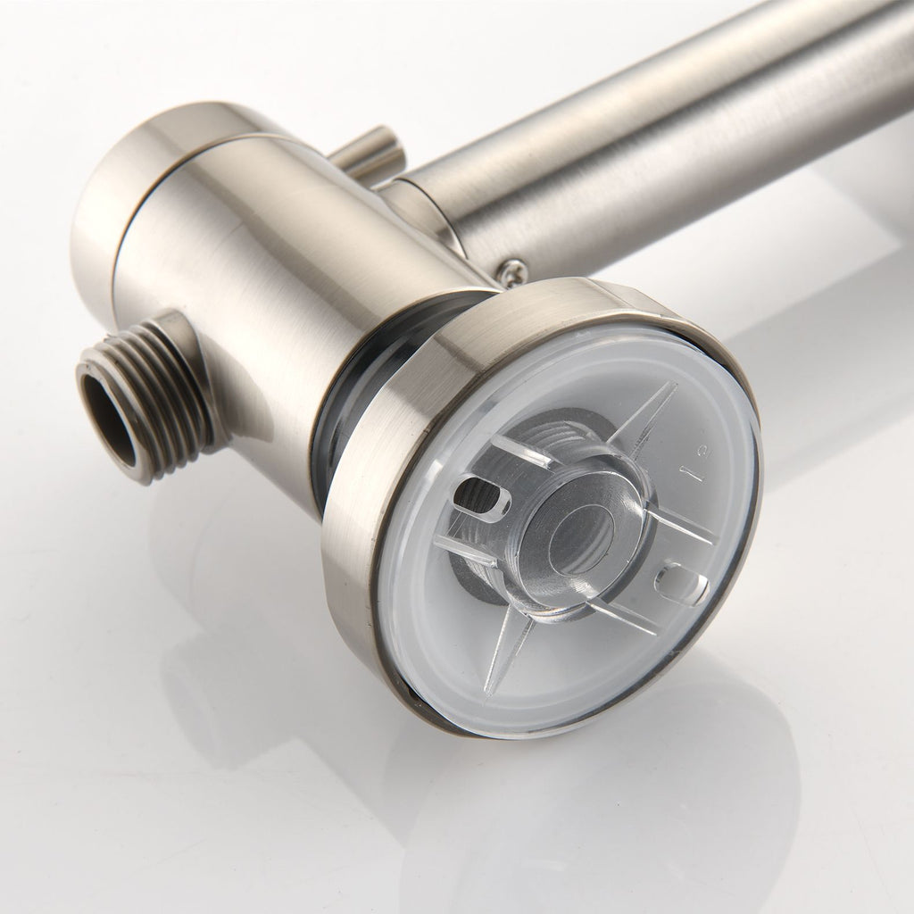 Drill-Free Dual Shower System with Slide Bar