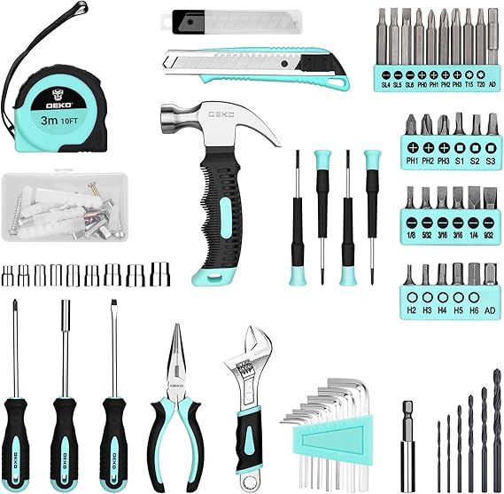 A Cordless Drill Plus a Hand Tool Kit for Household Fixes