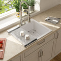Single Bowl Drop-In Kitchen Sink for Compact Countertops