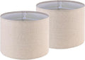 Oatmeal Drum Lamp Shades with Spider Fitters