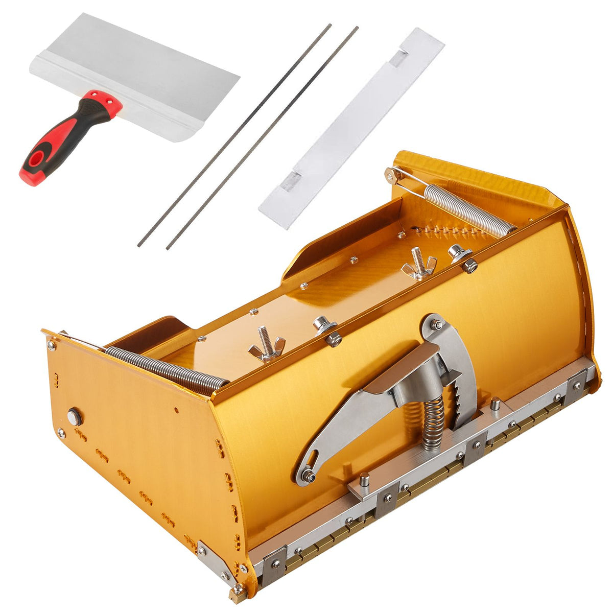 Quick-Clean Drywall Flat Box with Adjustable Blade Control