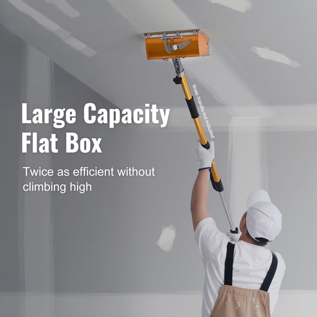 Quick-Clean Drywall Flat Box with Adjustable Blade Control