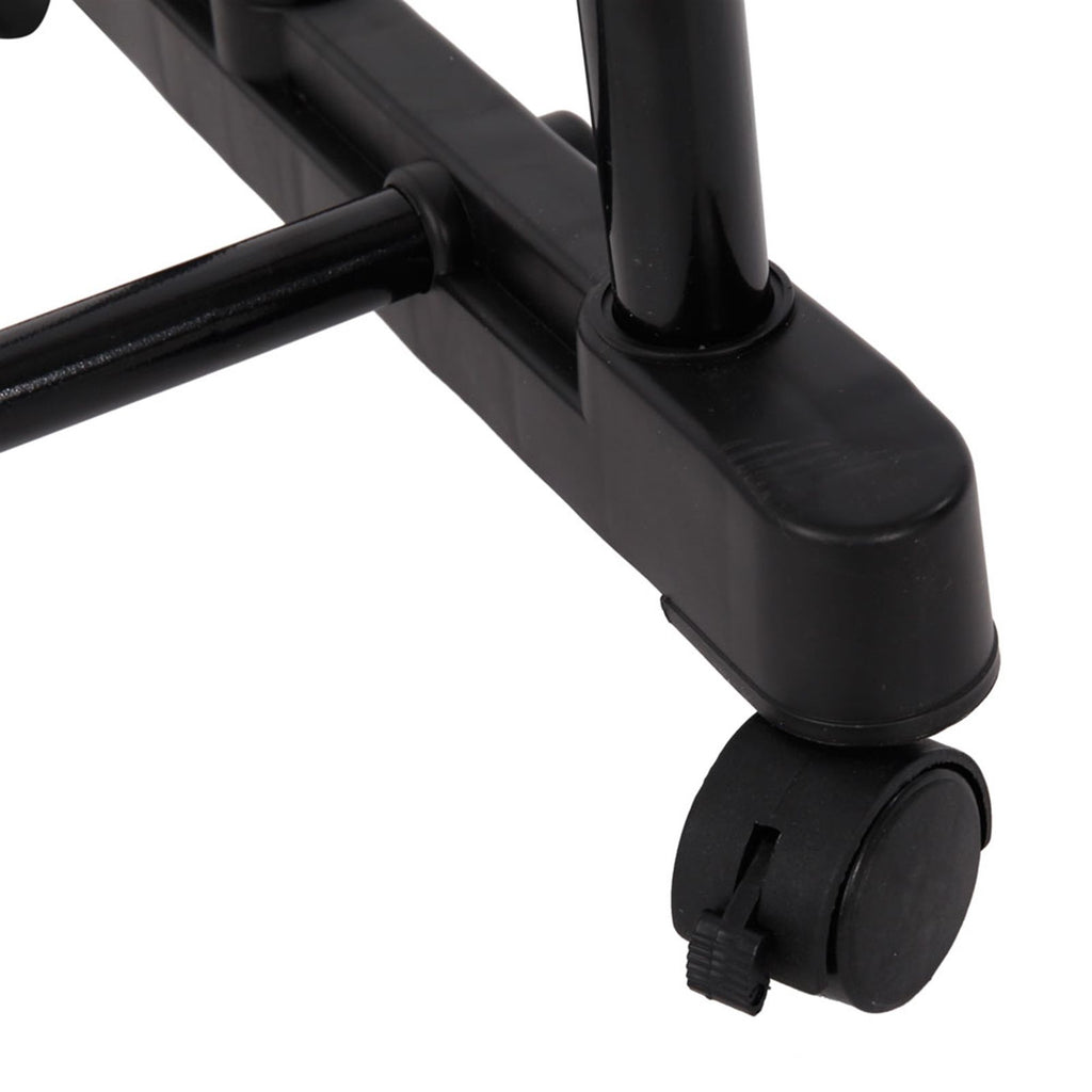 Dual-Bar Stretching Clothes Rack with Shoe Shelf – Space-Saving Design