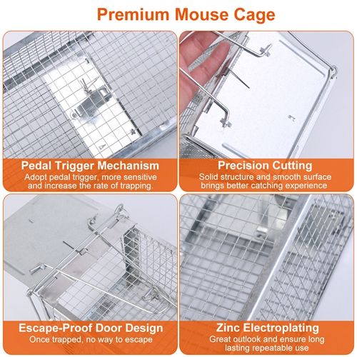 Dual-Door Live-Catch Rodent Trap