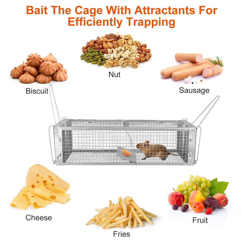 Dual-Door Live-Catch Rodent Trap