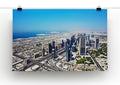Dubai Downtown Top-View Wall Art