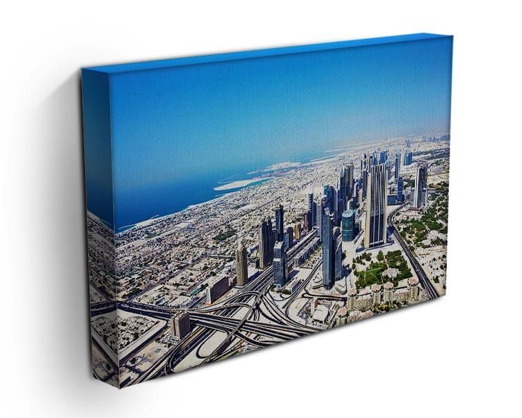 Dubai Downtown Top-View Wall Art