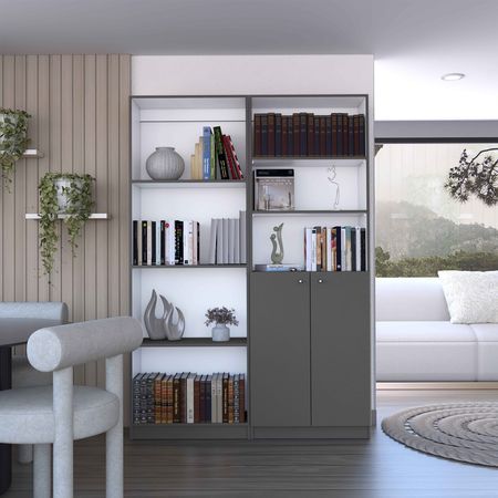 Dupree Two-Piece Display and Storage Bookcase Set