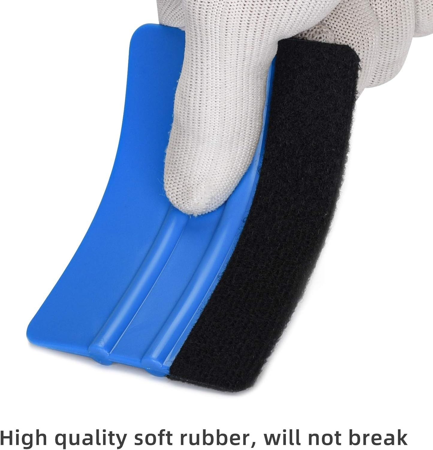 Professional 4- Felt Edge Vinyl Squeegee Tool – Pack of 3