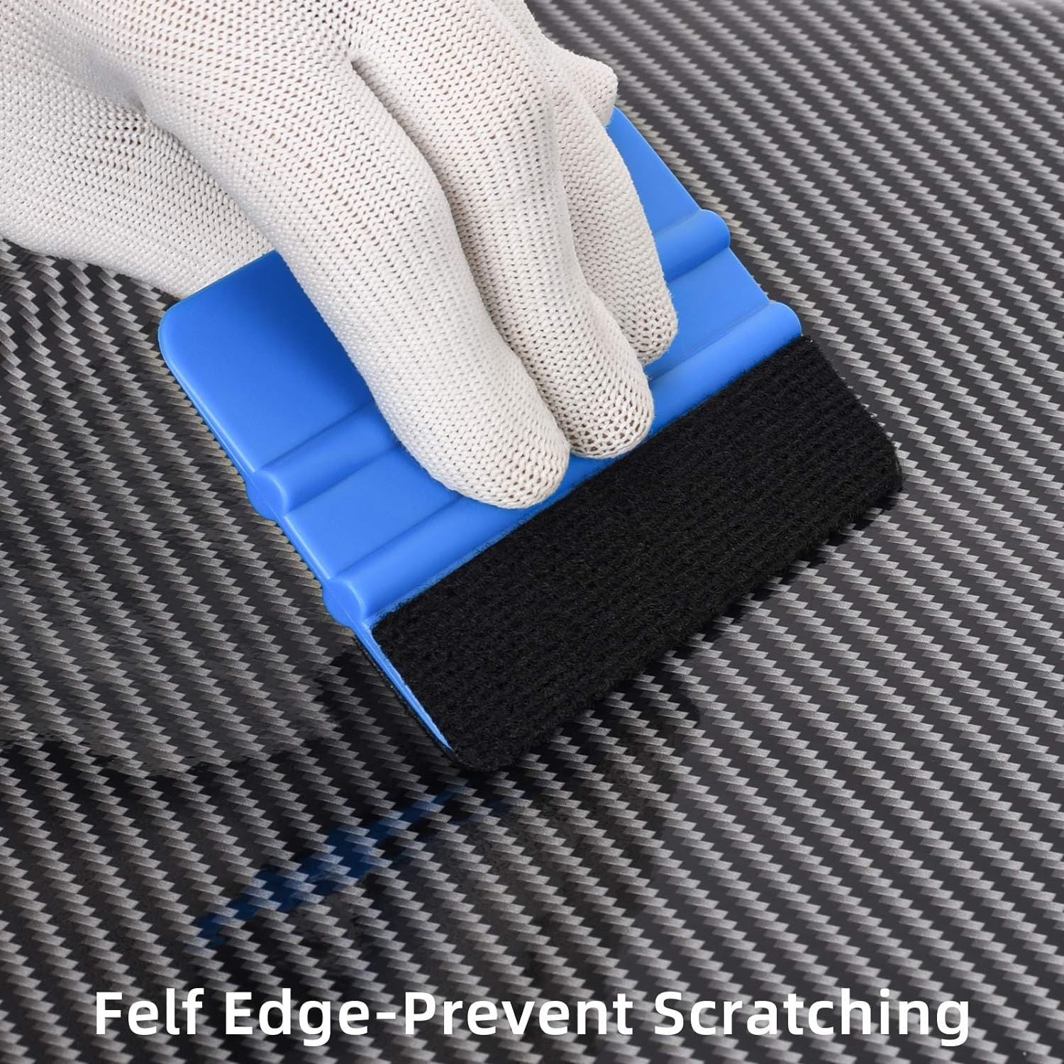 Professional 4- Felt Edge Vinyl Squeegee Tool – Pack of 3