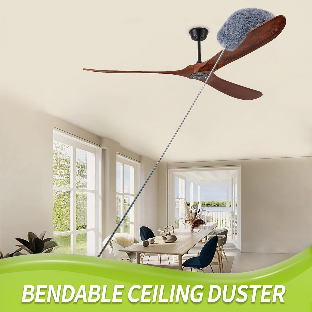 Extension Pole Duster Kit for Ceiling Fans and High Corners