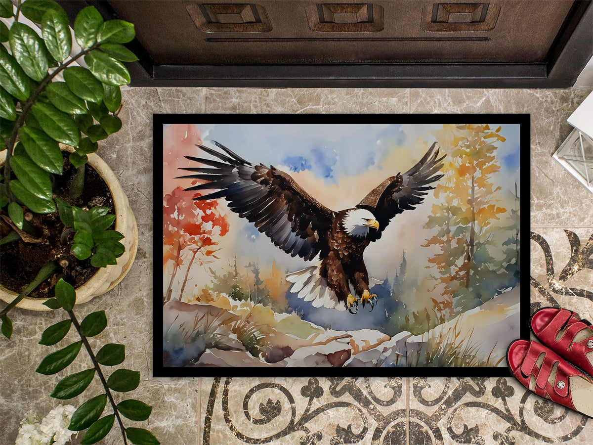 Eagle Artwork Doormat for Indoor or Outdoor Entryways
