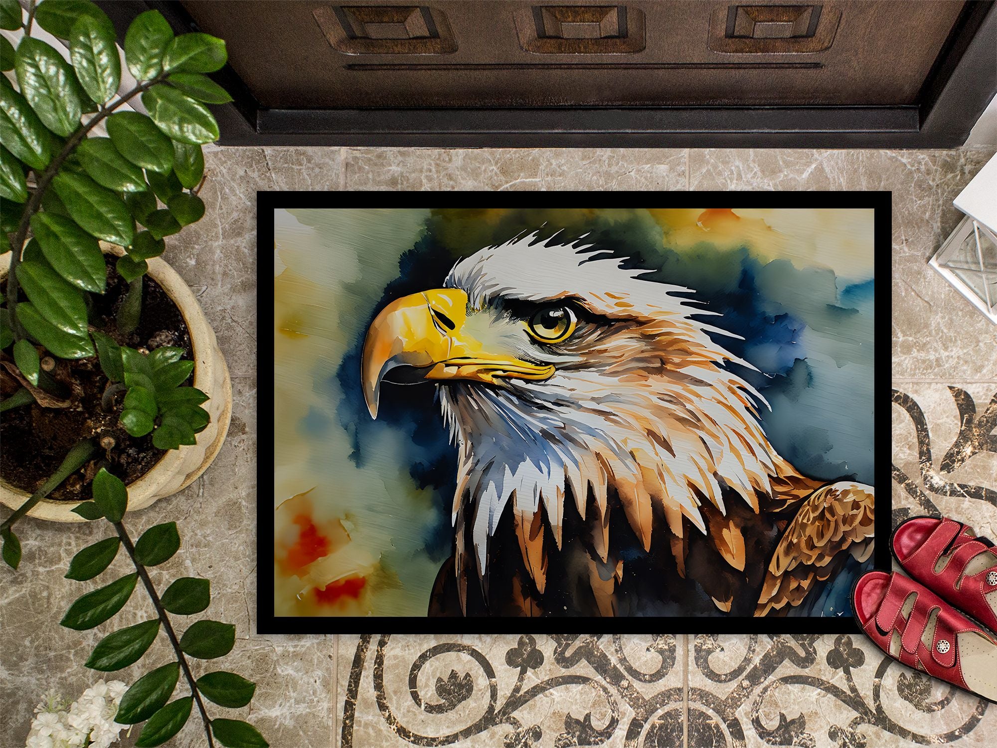 Eagle Artwork Indoor-Outdoor Doormat