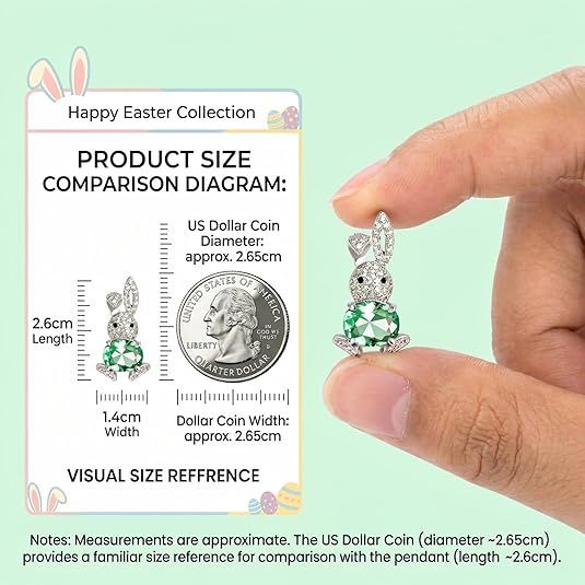 Sparkling Bunny Easter Earrings
