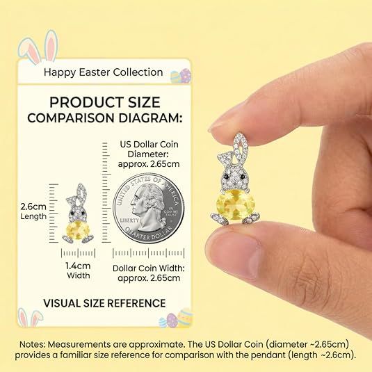 Sparkling Bunny Easter Earrings