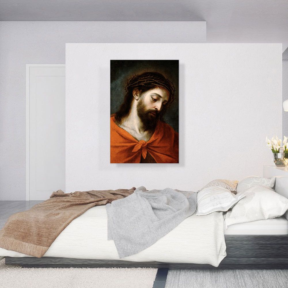 Ecce Homo Jesus Crown of Thorns Premium Canvas Art