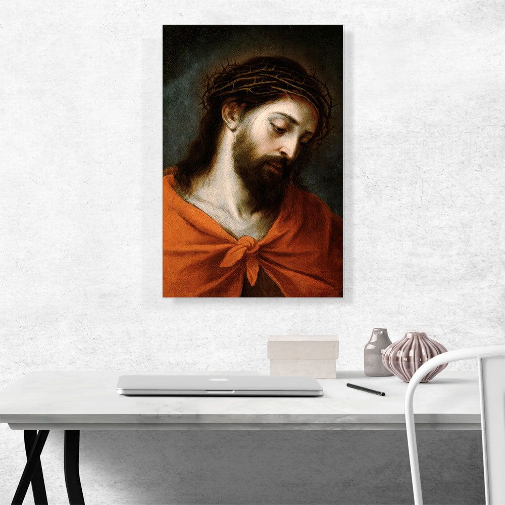 Ecce Homo Jesus Crown of Thorns Premium Canvas Art